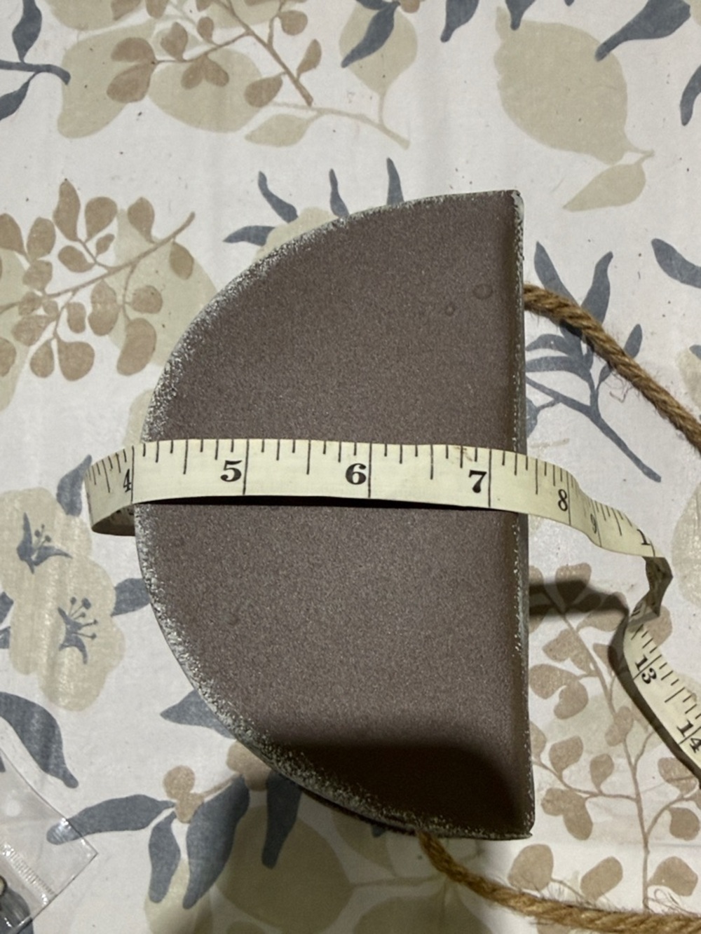Rustic Metal Flower Pot with Rope Handle - Brown - Picture 9 of 9